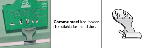 Dubbele stalen klem, plat