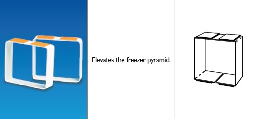 Verlengstuk voor vriezerpiramide