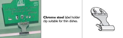 Dubbele stalen klem, plat