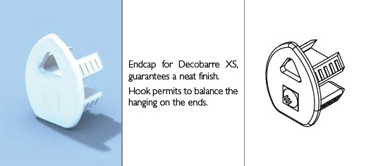 Einddop voor Decobarre aluminium profiel XS